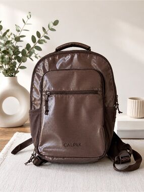 Calpak Men's Chocolate Brown Compact Backpack